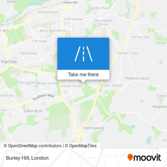 Burley Hill map