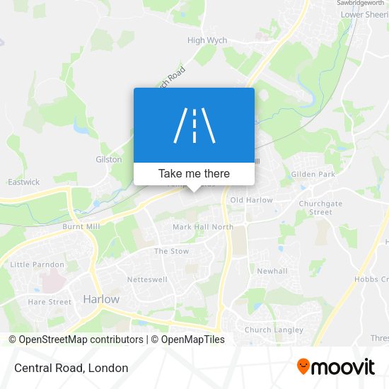Central Road map