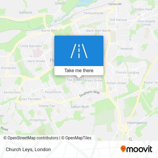 Church Leys map