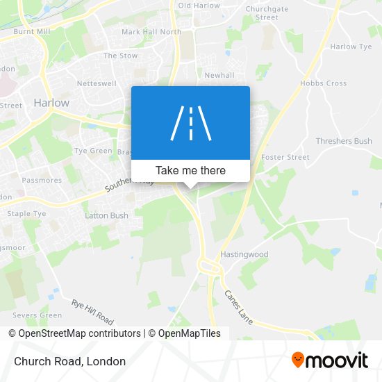 Church Road map