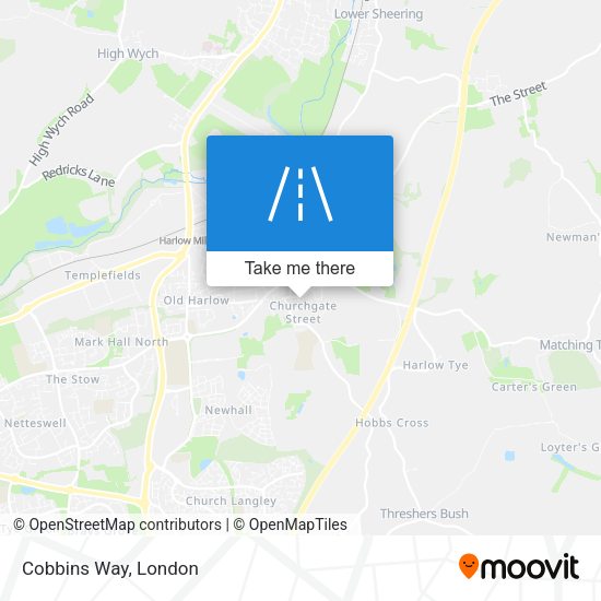 Cobbins Way map