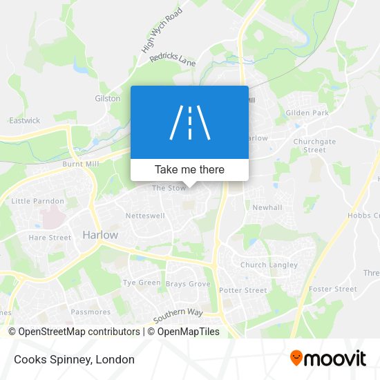 Cooks Spinney map