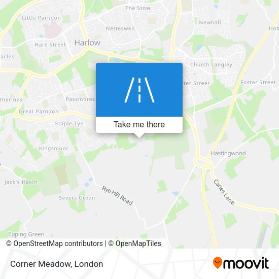 Corner Meadow map