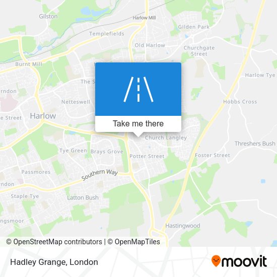Hadley Grange map