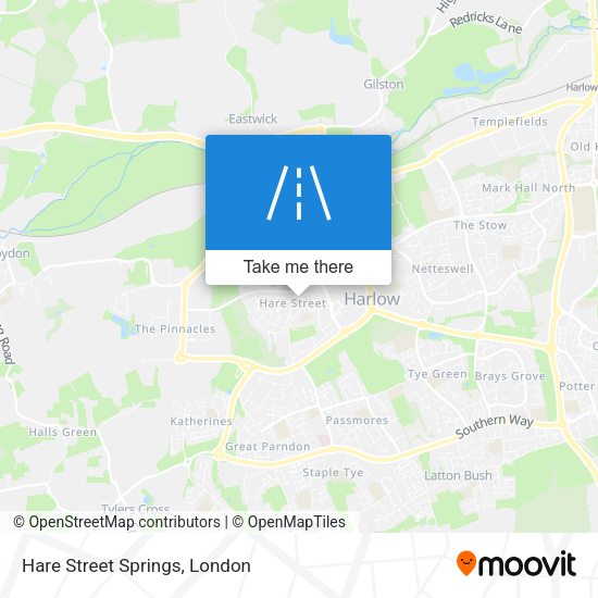 Hare Street Springs map