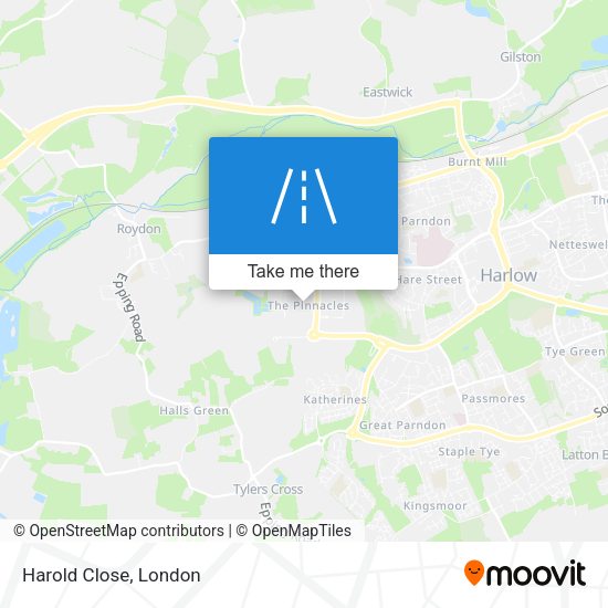 Harold Close map