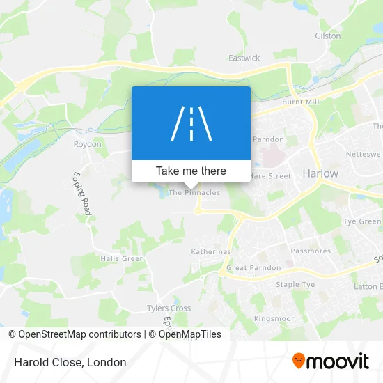 Harold Close map