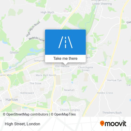High Street map