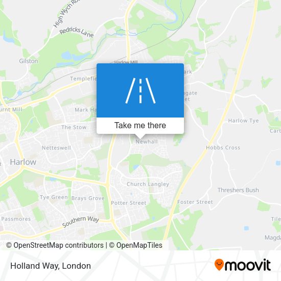 Holland Way map