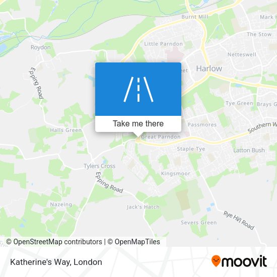 Katherine's Way map