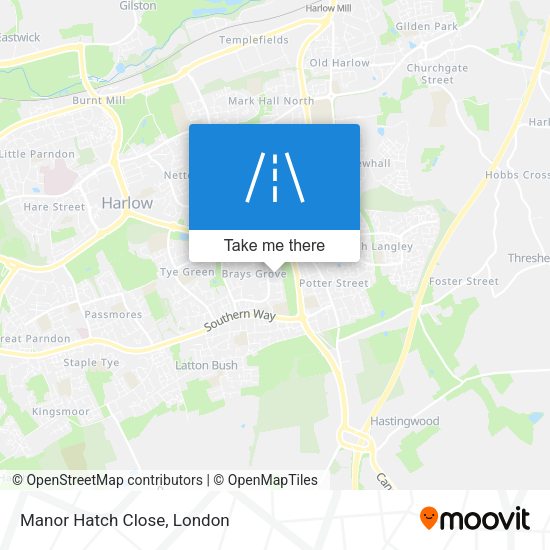 Manor Hatch Close map