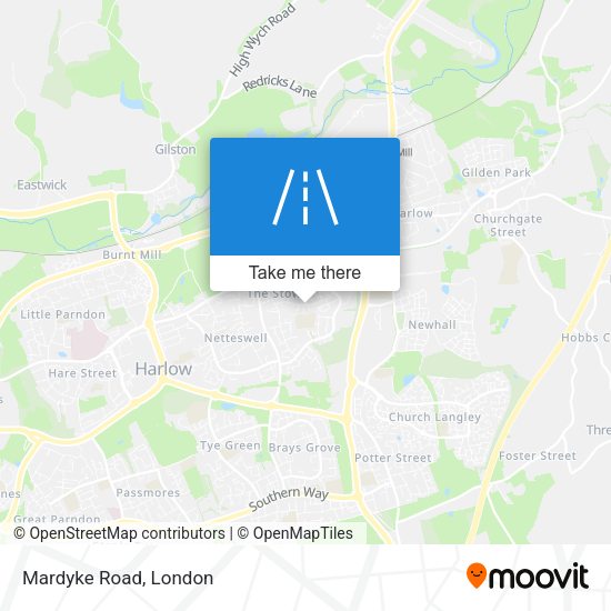 Mardyke Road map