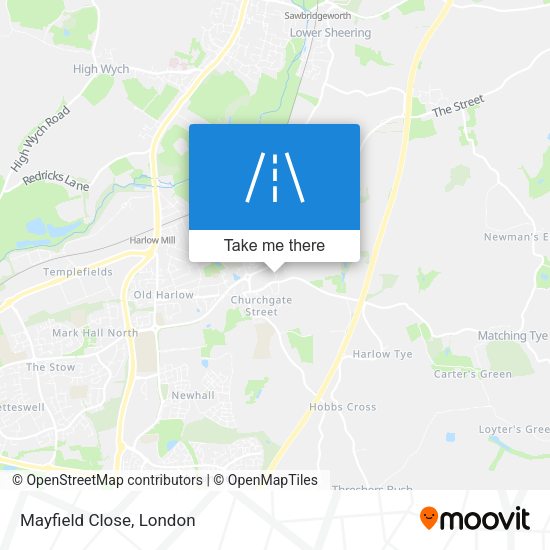 Mayfield Close map