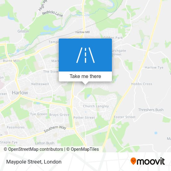 Maypole Street map