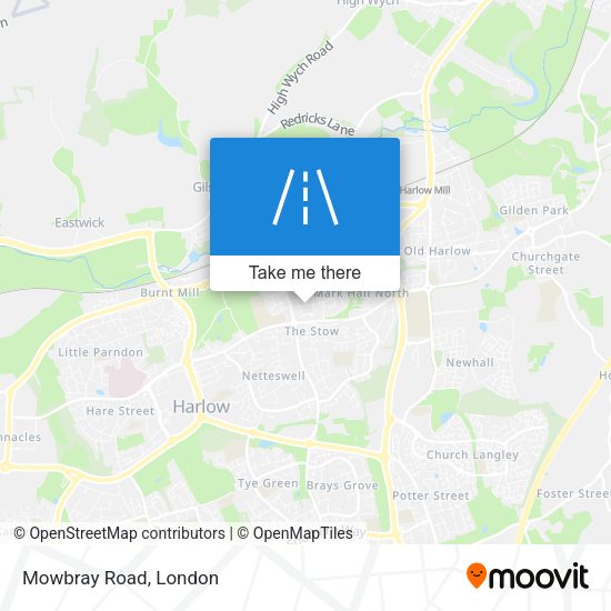 Mowbray Road map