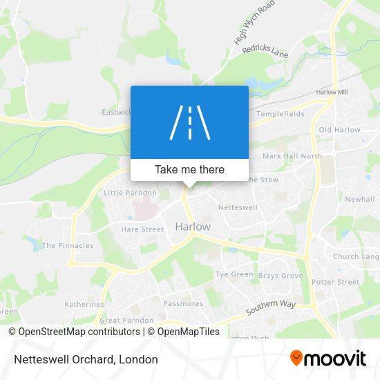 Netteswell Orchard map