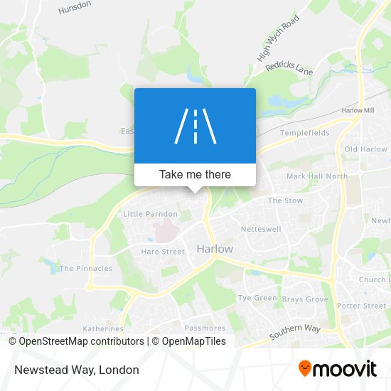Newstead Way map