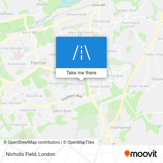 Nicholls Field map