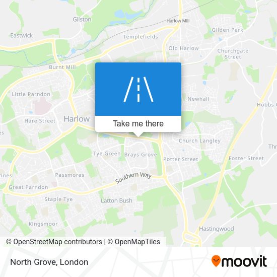 North Grove map