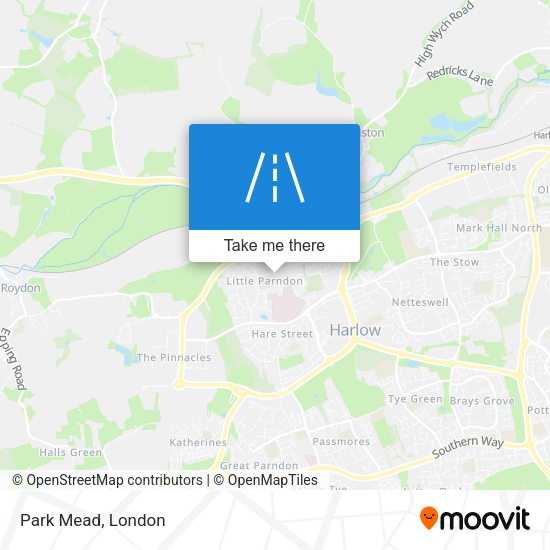 Park Mead map