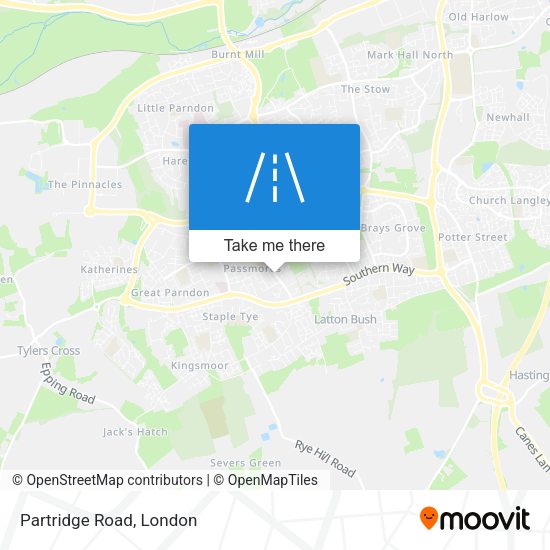 Partridge Road map