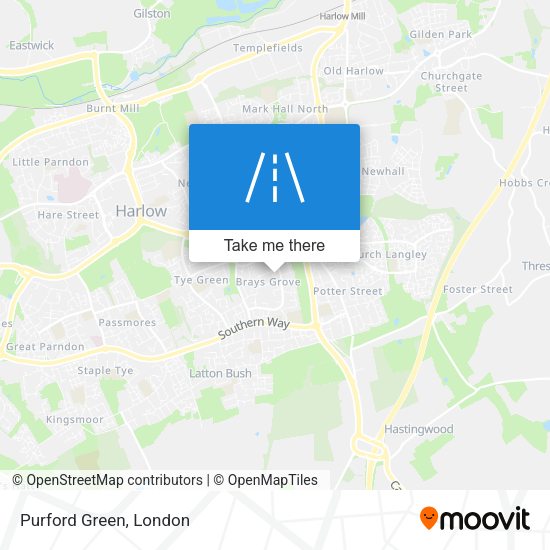 Purford Green map