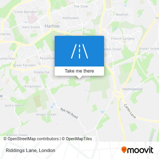 Riddings Lane map