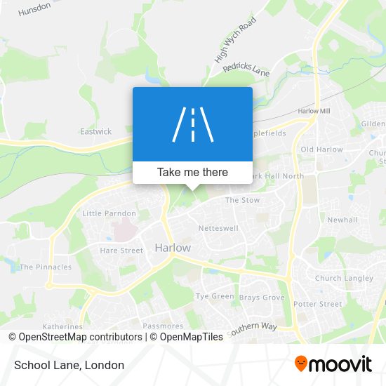 School Lane map
