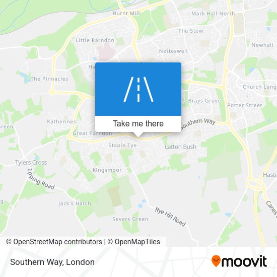 Southern Way map