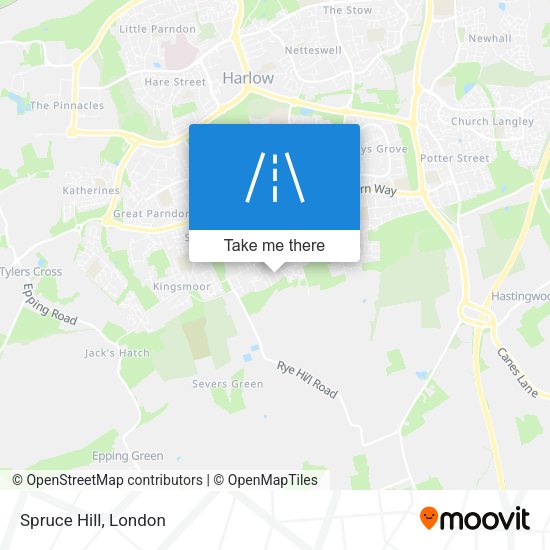 Spruce Hill map