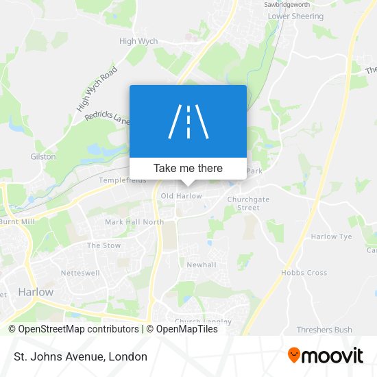 St. Johns Avenue map