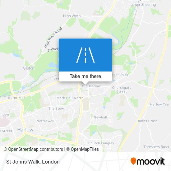St Johns Walk map