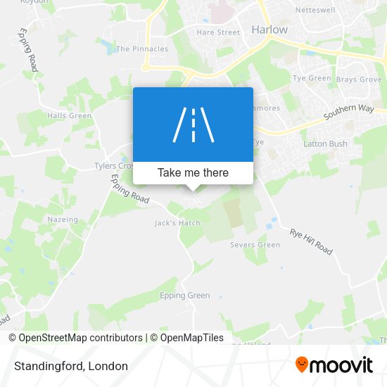 Standingford map