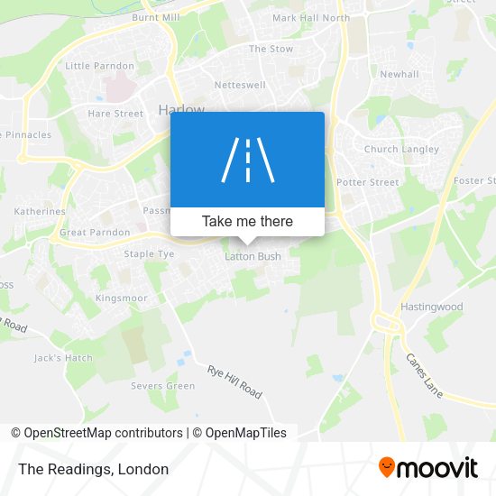 The Readings map