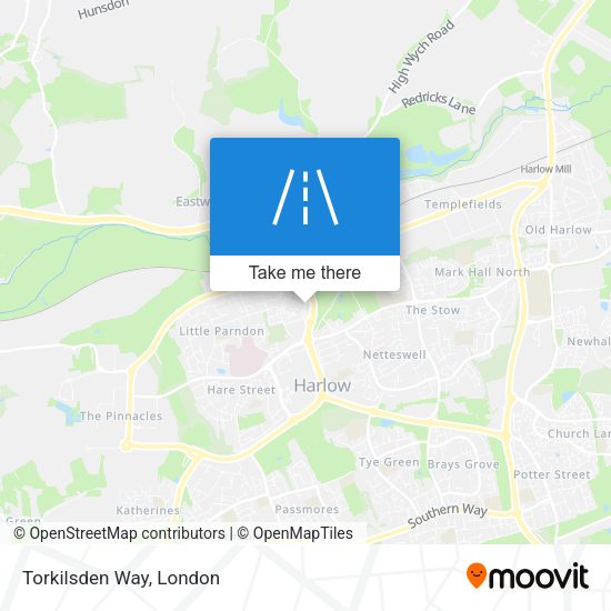 Torkilsden Way map