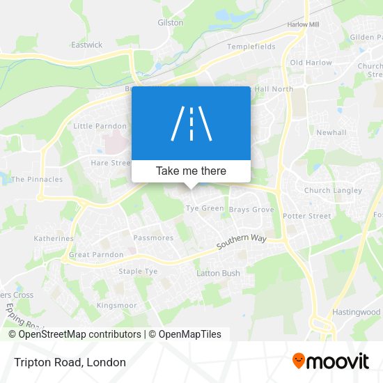 Tripton Road map