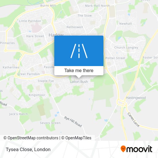 Tysea Close map