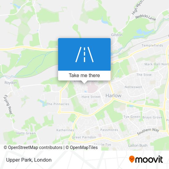 Upper Park map