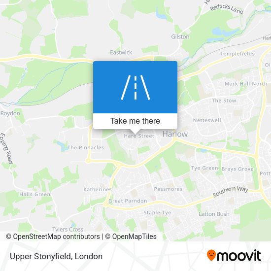 Upper Stonyfield map