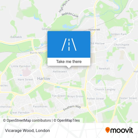 Vicarage Wood map