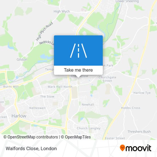 Walfords Close map