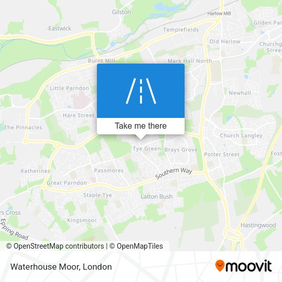 Waterhouse Moor map