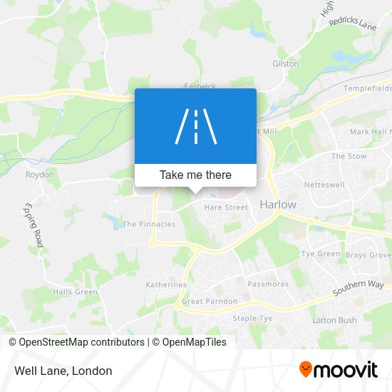 Well Lane map