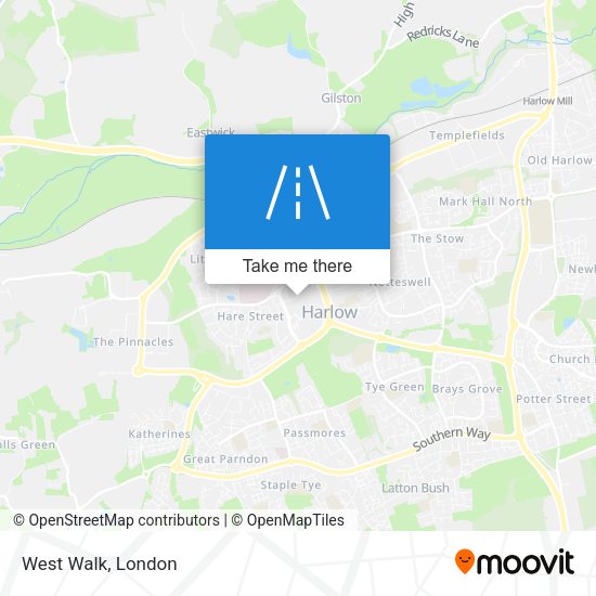 West Walk map