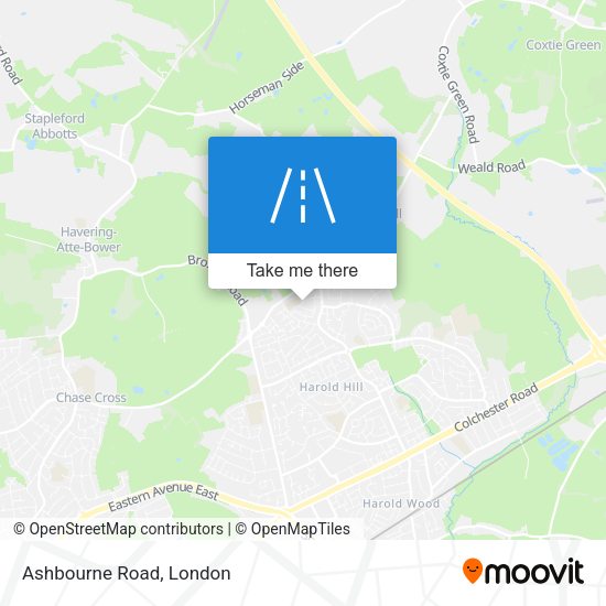 Ashbourne Road map