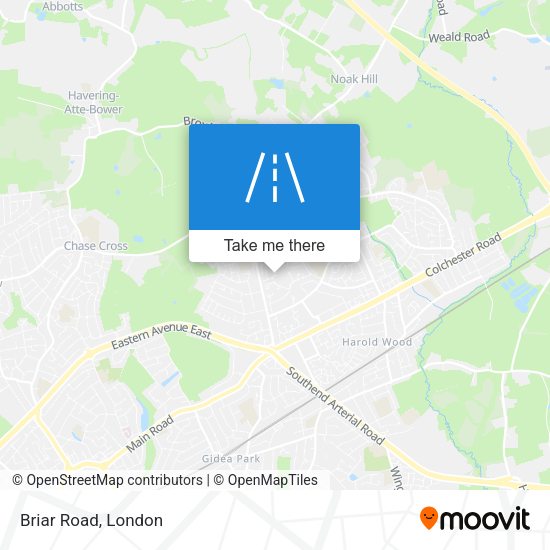 Briar Road map