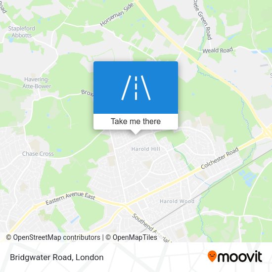 Bridgwater Road map