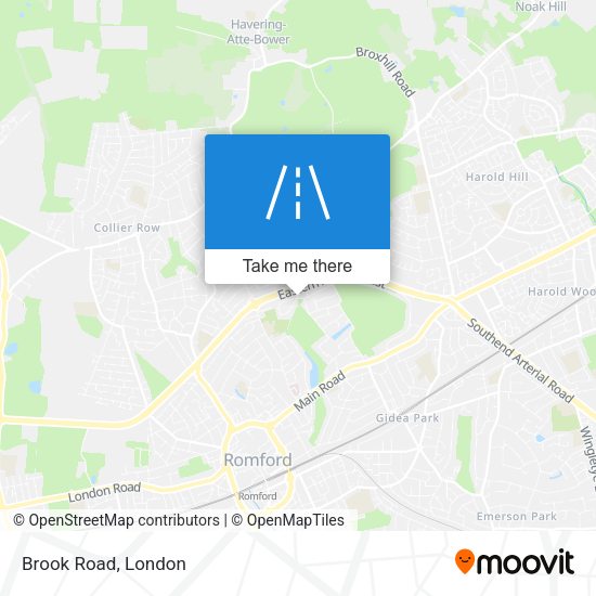 Brook Road map