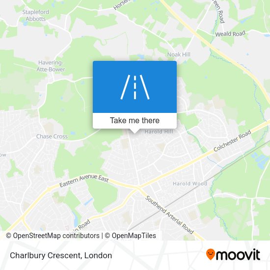 Charlbury Crescent map