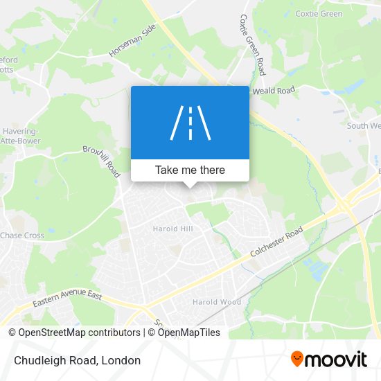 Chudleigh Road map